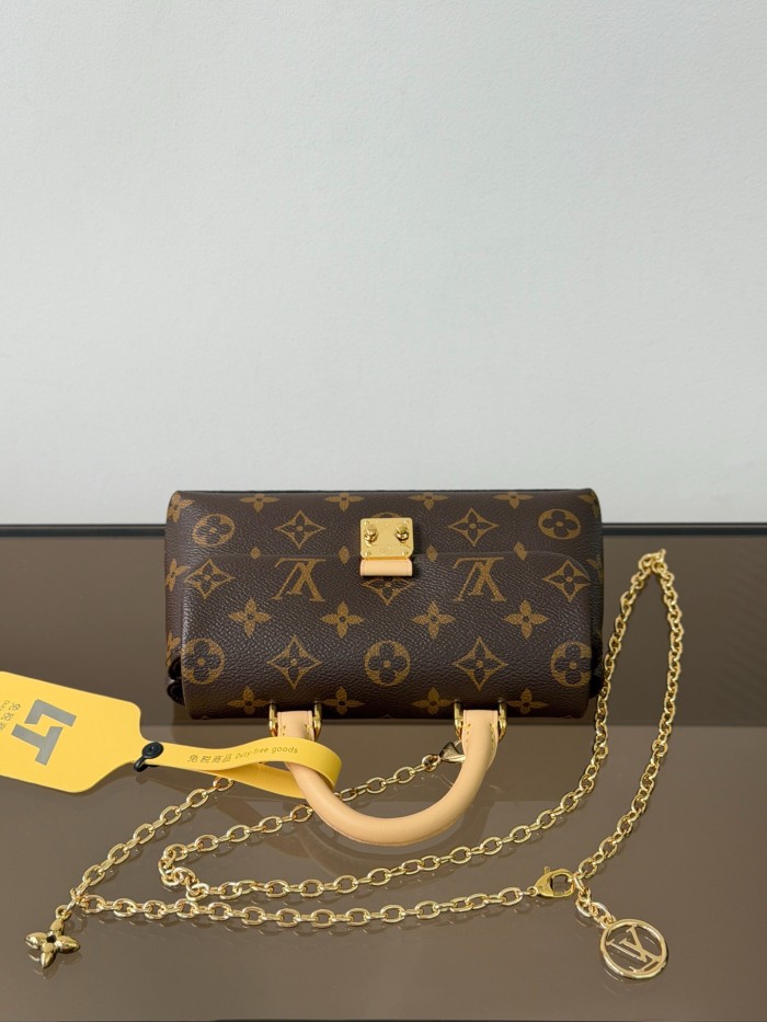 LOUIS VUITTON Monogram Coated Canvas Shoulder Bag, Crossbody Bag, Handbag Women's Brown M28426 L21 W6 H12.5cm