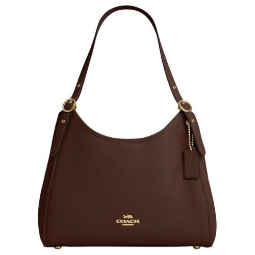 COACH Leather Shoulder Bag Large Women's Maple CAQ86-IMMPL L31.11*W13.97*H26.03 cm