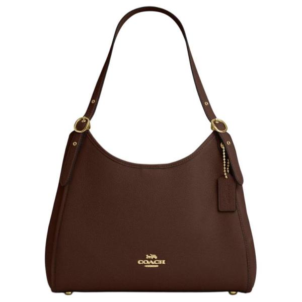 COACH Leather Shoulder Bag Large Women's Maple CAQ86-IMMPL L31.11*W13.97*H26.03 cm