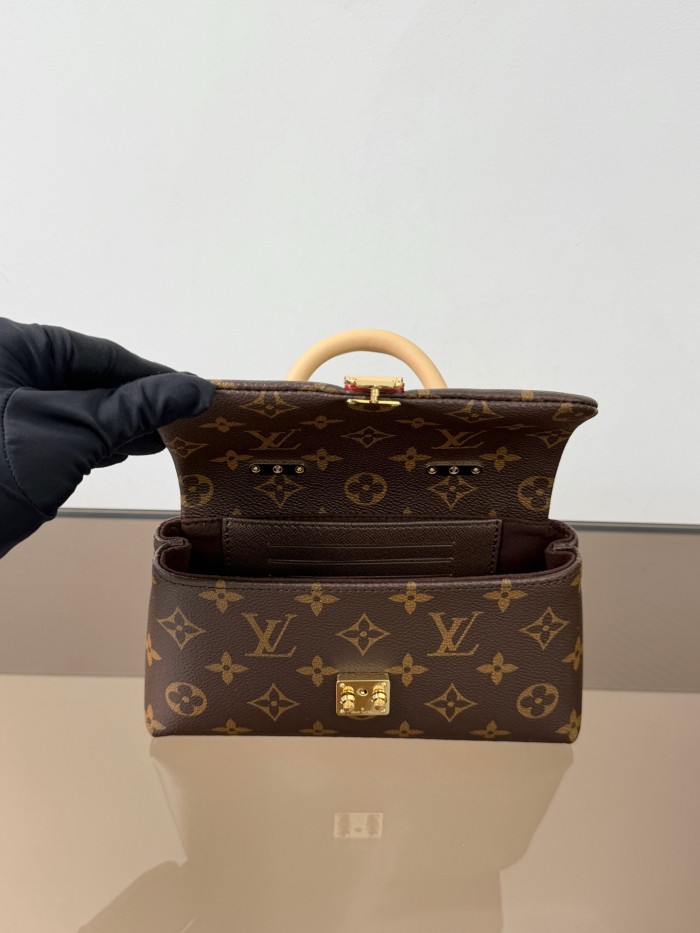 LOUIS VUITTON Monogram Coated Canvas Shoulder Bag, Crossbody Bag, Handbag Women's Brown M28426 L21 W6 H12.5cm