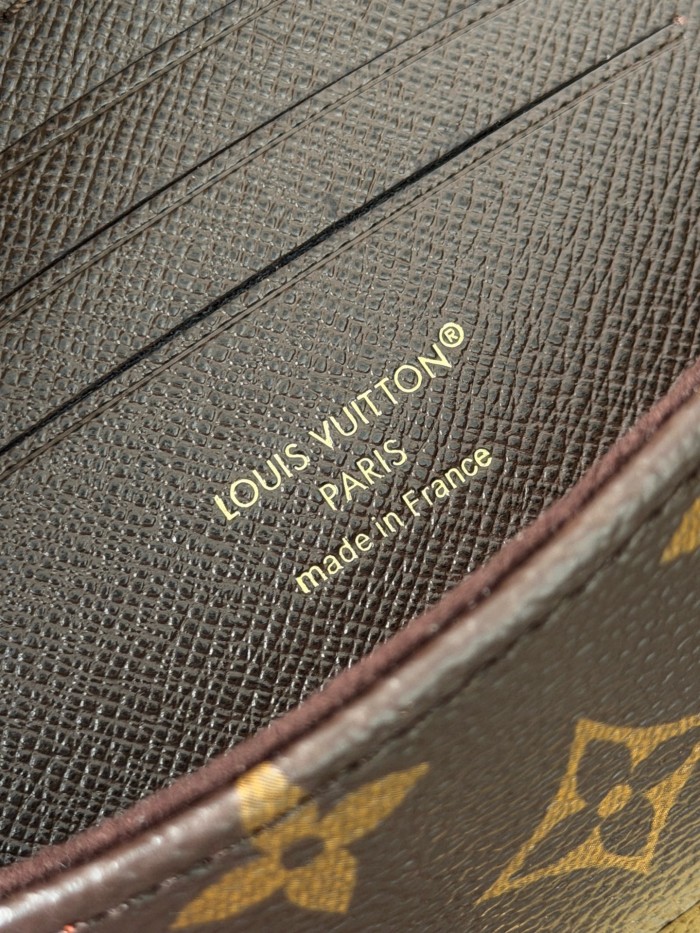 LOUIS VUITTON Monogram Coated Canvas Shoulder Bag, Crossbody Bag, Handbag Women's Brown M28426 L21 W6 H12.5cm