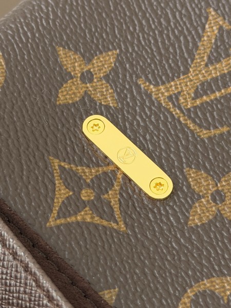 LOUIS VUITTON Monogram Coated Canvas Shoulder Bag, Crossbody Bag, Handbag Women's Brown M28426 L21 W6 H12.5cm