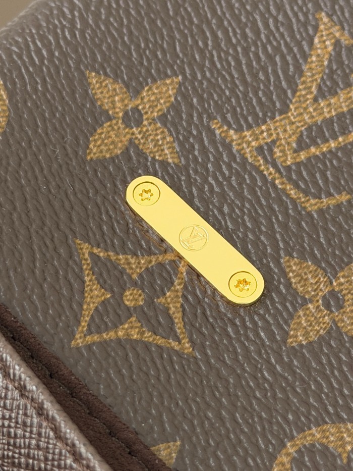 LOUIS VUITTON Monogram Coated Canvas Shoulder Bag, Crossbody Bag, Handbag Women's Brown M28426 L21 W6 H12.5cm