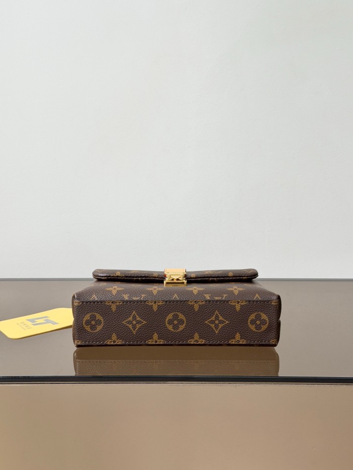 LOUIS VUITTON Monogram Coated Canvas Shoulder Bag, Crossbody Bag, Handbag Women's Brown M28426 L21 W6 H12.5cm