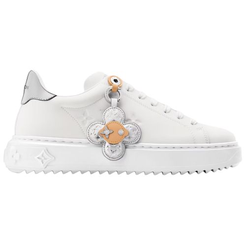 LOUIS VUITTON Time Out Low top Skateboard Shoes Women's White