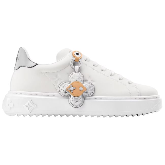 LOUIS VUITTON Time Out Low top Skateboard Shoes Women's White