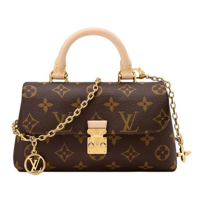 LOUIS VUITTON Monogram Coated Canvas Shoulder Bag, Crossbody Bag, Handbag Women's Brown M28426 L21 W6 H12.5cm