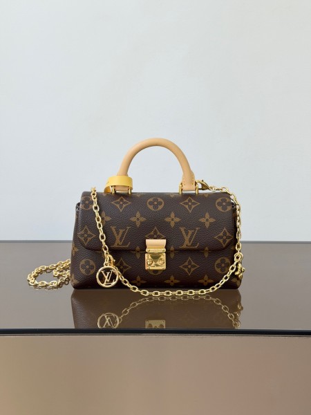 LOUIS VUITTON Monogram Coated Canvas Shoulder Bag, Crossbody Bag, Handbag Women's Brown M28426 L21 W6 H12.5cm