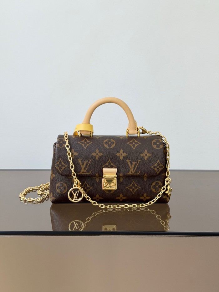 LOUIS VUITTON Monogram Coated Canvas Shoulder Bag, Crossbody Bag, Handbag Women's Brown M28426 L21 W6 H12.5cm