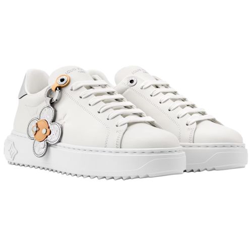 LOUIS VUITTON Time Out Low top Skateboard Shoes Women's White