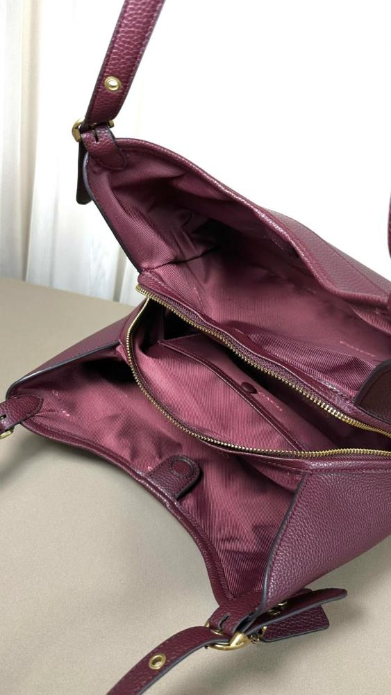COACH Leather Shoulder Bag Large Women's Maple CAQ86-IMMPL L31.11*W13.97*H26.03 cm