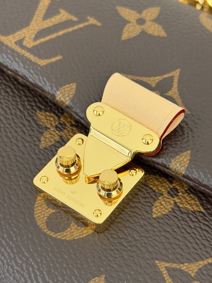 LOUIS VUITTON Monogram Coated Canvas Shoulder Bag, Crossbody Bag, Handbag Women's Brown M28426 L21 W6 H12.5cm