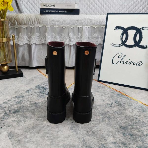 LOUIS VUITTON Drops Rain Boots Women's Black