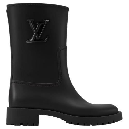 LOUIS VUITTON Drops Rain Boots Women's Black