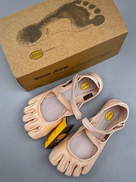 Vibram V SOUL Five Fingers Shoes Slip Resistant Abrasion Resistant Low top Training Shoes Nude Pink