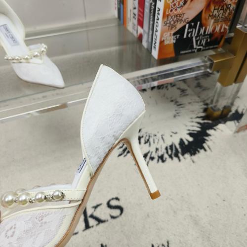 Jimmy Choo Aurelie Slim Heel High Heels 6.5cm Women's Ivory
