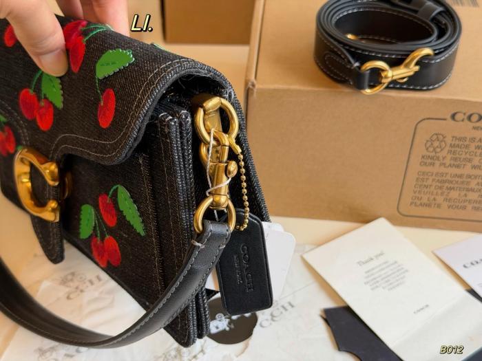 COACH Tabby Fabric Shoulder Bag Small Women's Black 26*14 cm