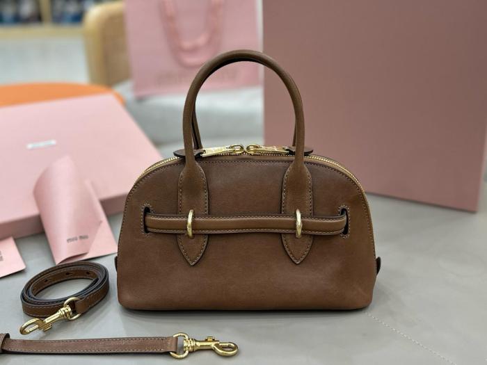 MIU MIU Leather Shoulder Bag, Crossbody Bag, Handbag Mini Women's Briar 5BP090_2BBL_F0NBL_V_OOO L21*W8*H13.2 cm