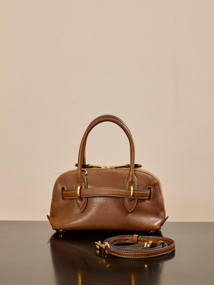 MIU MIU Nappa Leather Handbag Mini Women's Oak Tree Brown 5BP090_2BBL_F0316_V_OOO L21*W8*H13.2cm