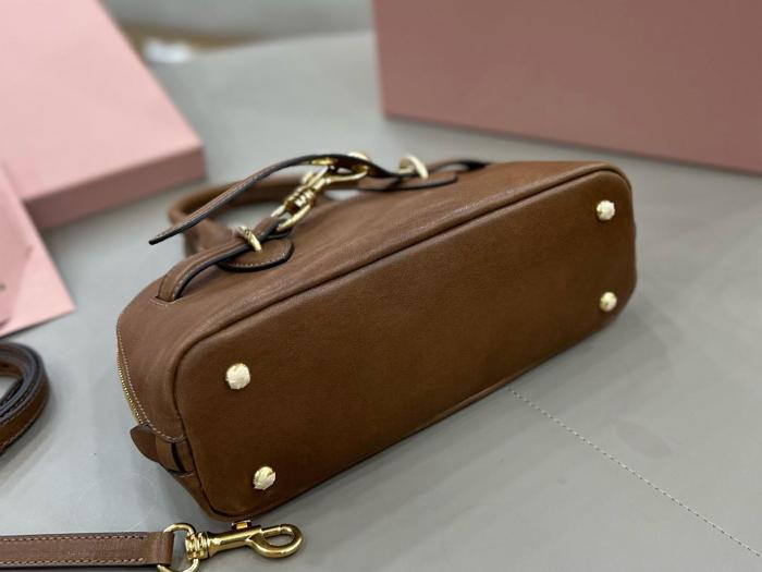 MIU MIU Leather Shoulder Bag, Crossbody Bag, Handbag Mini Women's Briar 5BP090_2BBL_F0NBL_V_OOO L21*W8*H13.2 cm