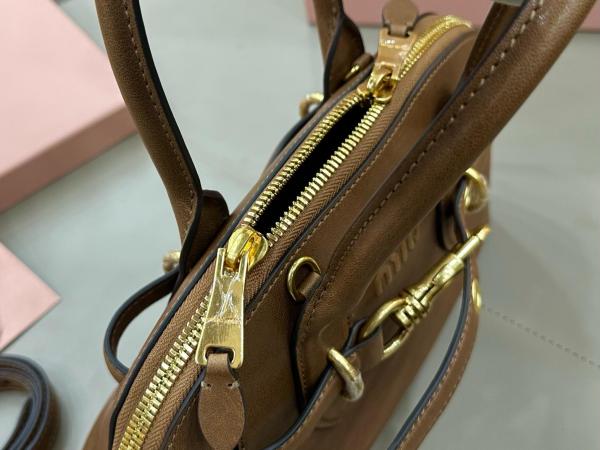 MIU MIU Leather Shoulder Bag, Crossbody Bag, Handbag Mini Women's Briar 5BP090_2BBL_F0NBL_V_OOO L21*W8*H13.2 cm