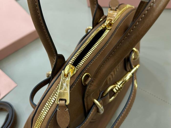 MIU MIU Leather Shoulder Bag, Crossbody Bag, Handbag Mini Women's Briar 5BP090_2BBL_F0NBL_V_OOO L21*W8*H13.2 cm