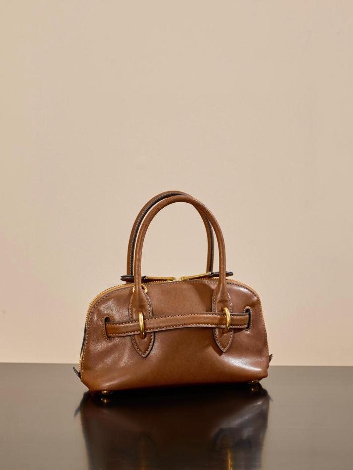 MIU MIU Nappa Leather Handbag Mini Women's Oak Tree Brown 5BP090_2BBL_F0316_V_OOO L21*W8*H13.2cm