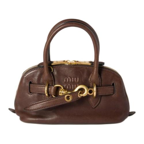 MIU MIU Leather Shoulder Bag, Crossbody Bag, Handbag Mini Women's Briar 5BP090_2BBL_F0NBL_V_OOO L21*W8*H13.2 cm
