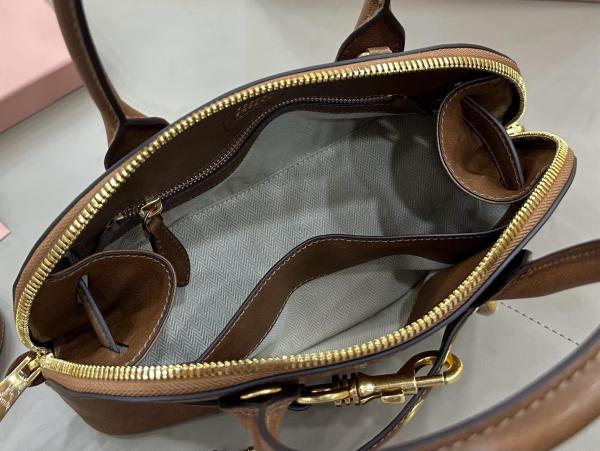 MIU MIU Leather Shoulder Bag, Crossbody Bag, Handbag Mini Women's Briar 5BP090_2BBL_F0NBL_V_OOO L21*W8*H13.2 cm