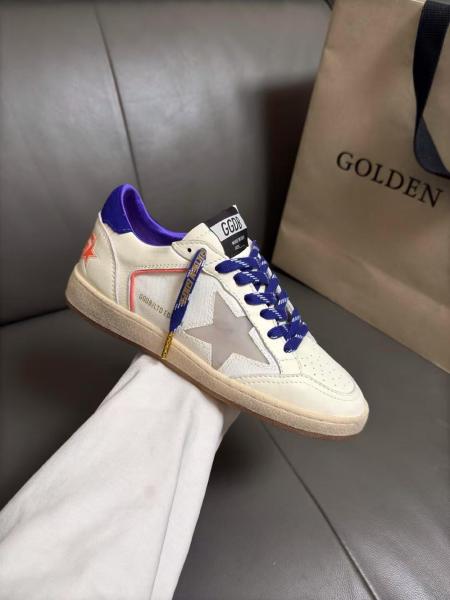 Golden Goose Ball Star Low top Skateboard Shoes Women's Beige Yellow