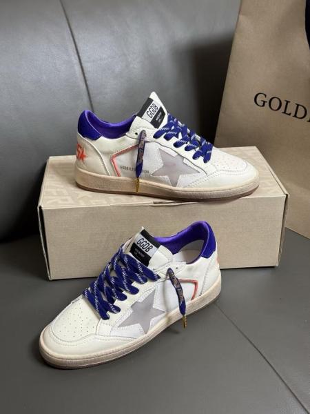 Golden Goose Ball Star Low top Skateboard Shoes Women's Beige Yellow