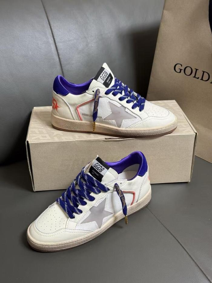 Golden Goose Ball Star Low top Skateboard Shoes Women's Beige Yellow