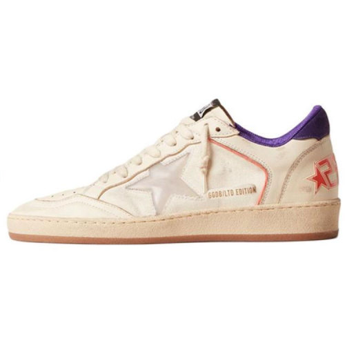 Golden Goose Ball Star Low top Skateboard Shoes Women's Beige Yellow