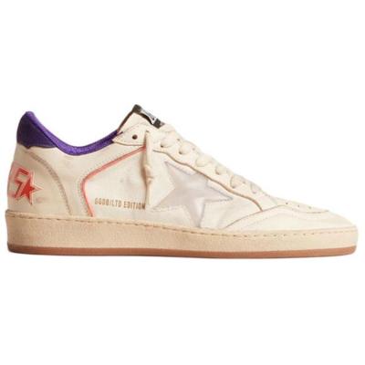 Golden Goose Ball Star Low top Skateboard Shoes Women's Beige Yellow