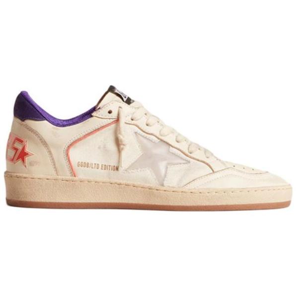 Golden Goose Ball Star Low top Skateboard Shoes Women's Beige Yellow