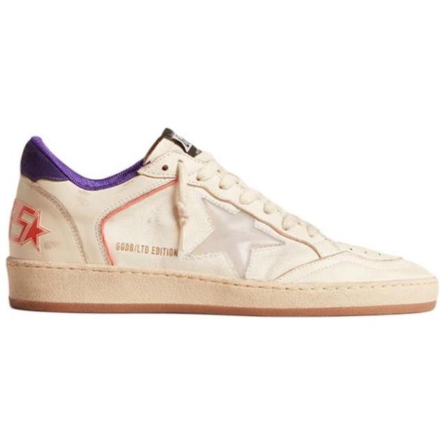 Golden Goose Ball Star Low top Skateboard Shoes Women's Beige Yellow