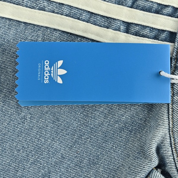 Adidas Originals Denim Jackets Women's Light Blue/Red/White/Dark Brown/Navy Blue Moderate Straight Fit
