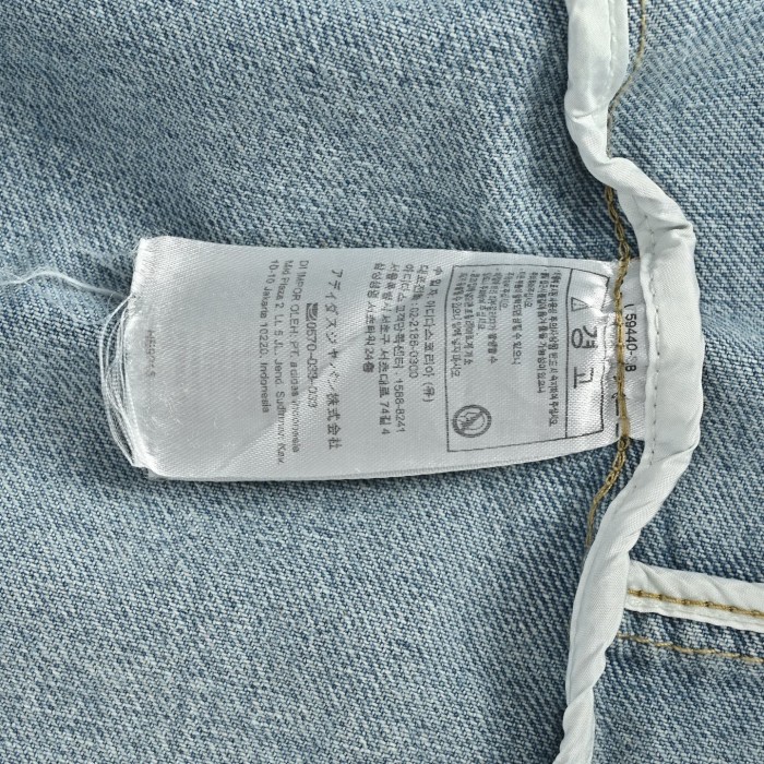 Adidas Originals Denim Jackets Women's Light Blue/Red/White/Dark Brown/Navy Blue Moderate Straight Fit