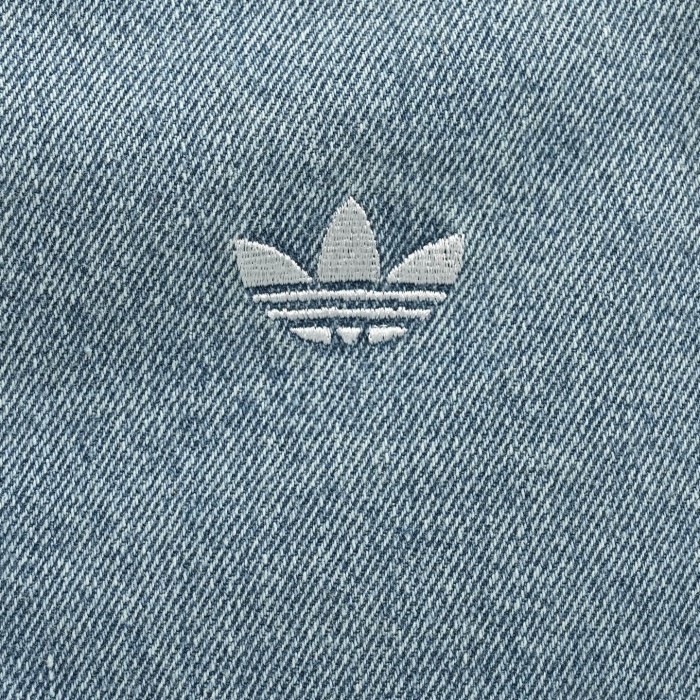 Adidas Originals Denim Jackets Women's Light Blue/Red/White/Dark Brown/Navy Blue Moderate Straight Fit