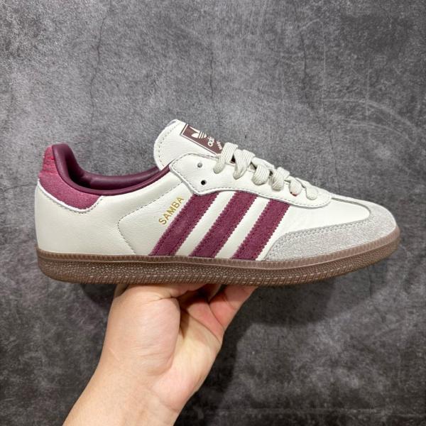 adidas Samba OG Putty Grey Maroon