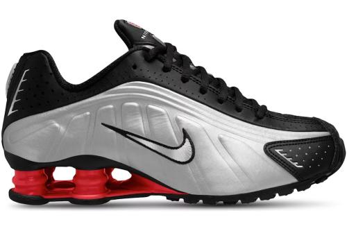 Nike Shox R4 Black Metallic Silver (2025)