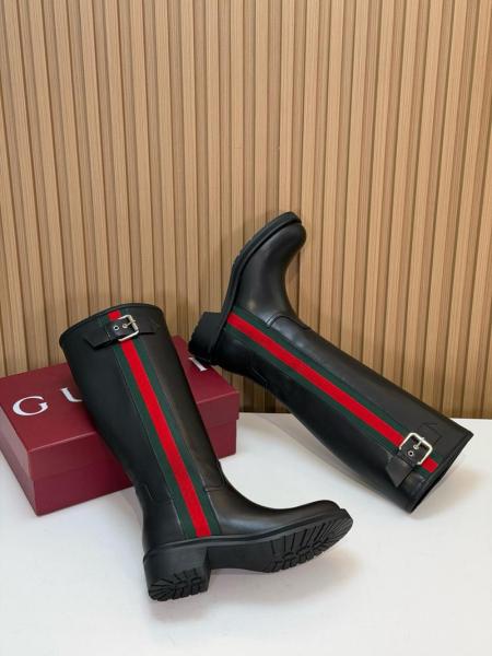 GUCCI Knee-High Boots Women's Black