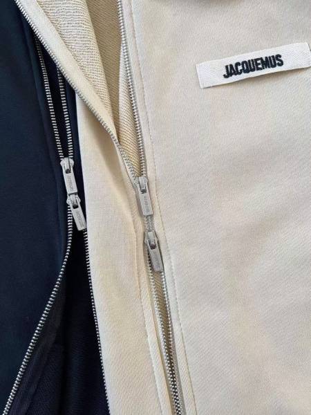 Jacquemus Logo Patch Zip Up Hoodie