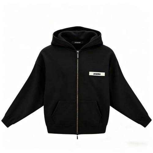 Jacquemus Logo Patch Zip Up Hoodie