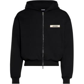 Jacquemus Logo Patch Zip Up Hoodie