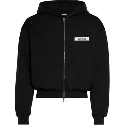 Jacquemus Logo Patch Zip Up Hoodie