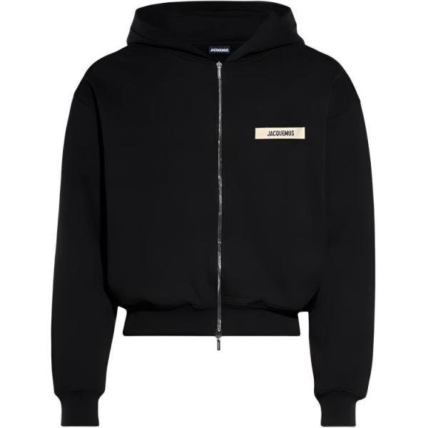 Jacquemus Logo Patch Zip Up Hoodie