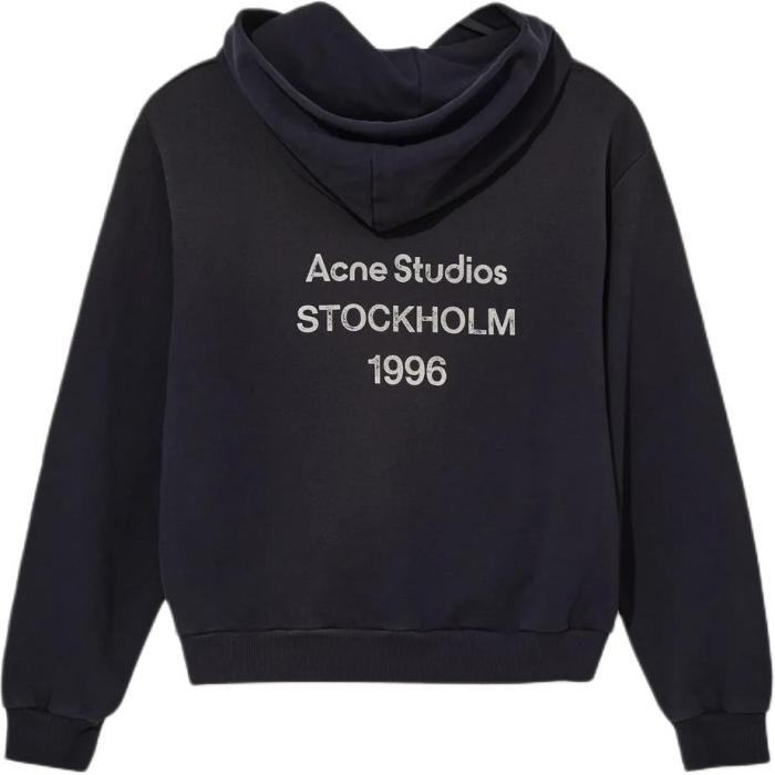 Acne Studios Sweatshirts Unisex Faded Black Hooded (Non-detachable) Moderate