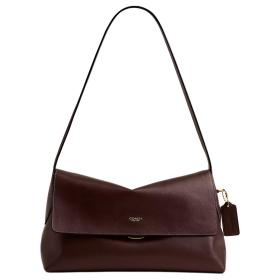 COACH Chelsea Natural Grain Cow Leather Shoulder Bag Large Women's Maple Brown CDS58-B4MPL L30cm W12cm H18cm