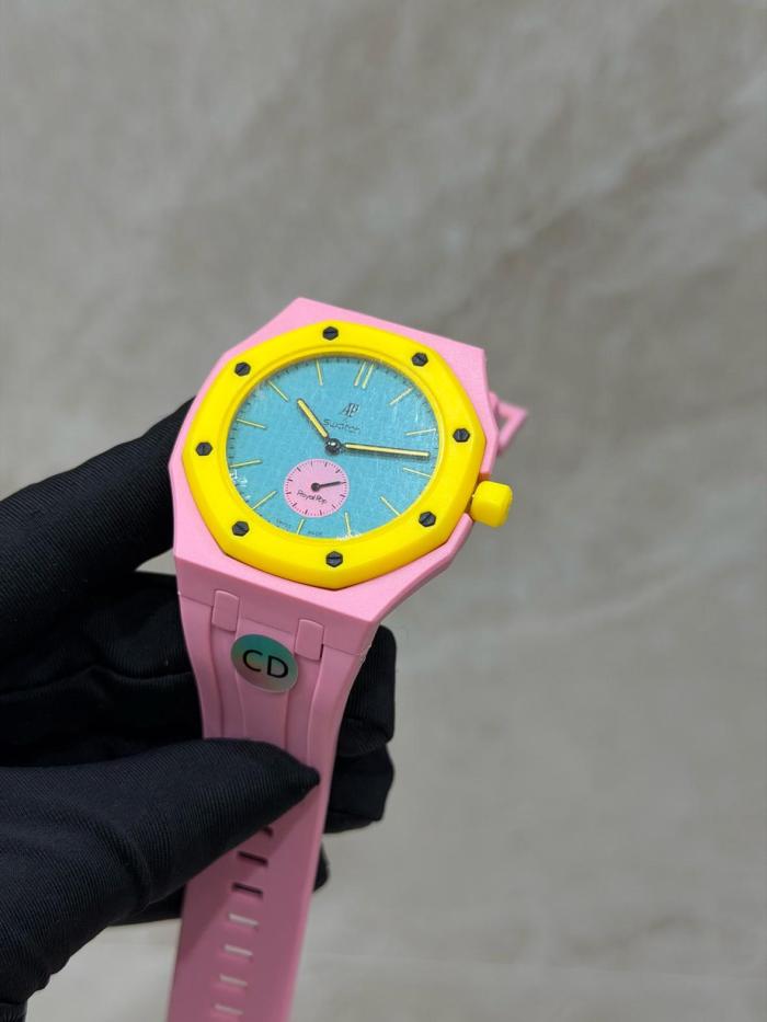 Swatch x Audemars Piguet AP Bioceramic Royal Pop Savonnette Otg Roz